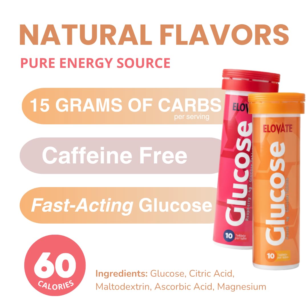 ELOVATE glucosa frambuesa sin colorantes artificiales
