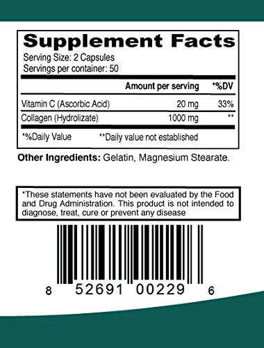ELP ESSENTIAL Colágeno Plus Vitamina C, etiqueta visible con información de la fórmula.