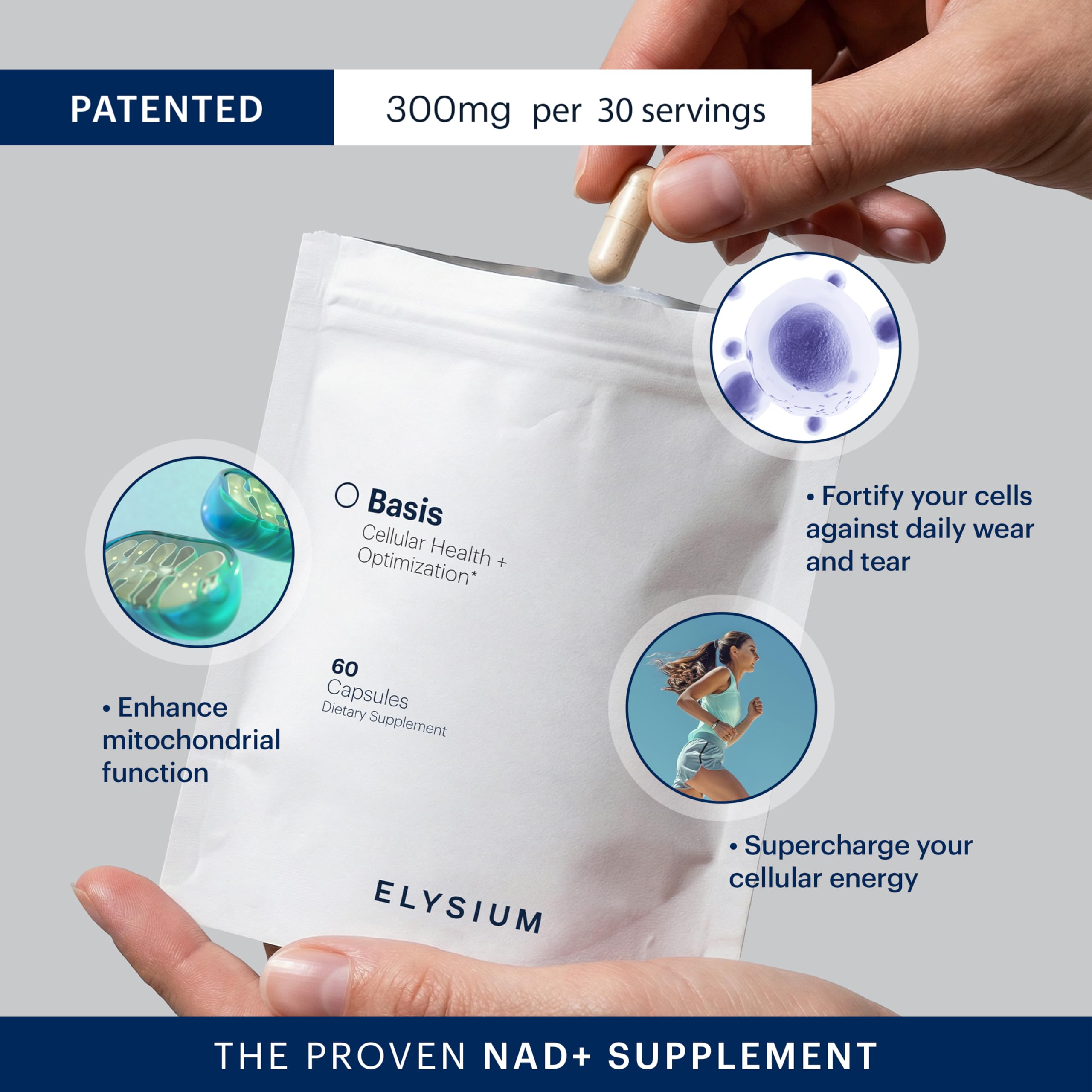 ingredientes NR y PT en Basis NAD para energía y resistencia.