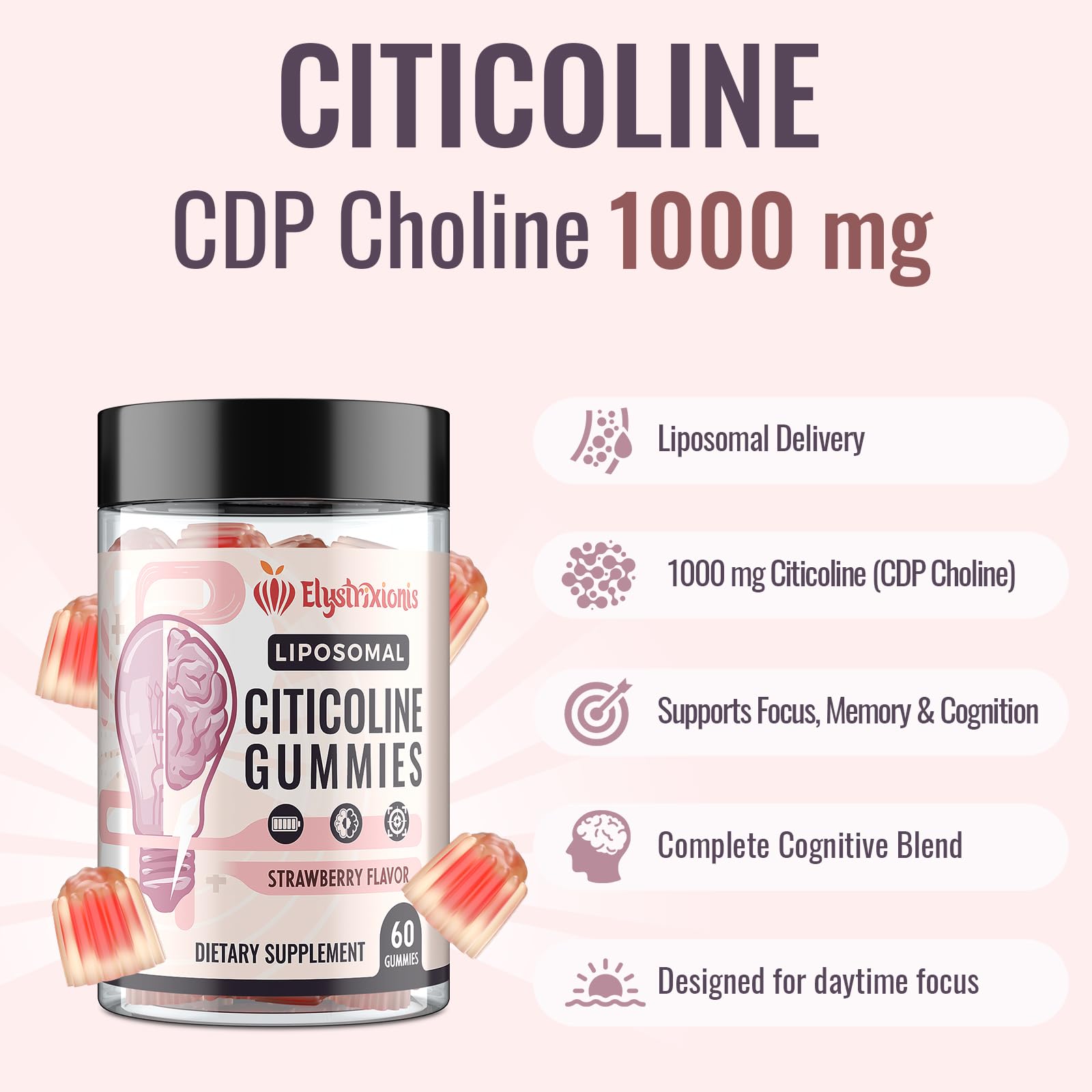 Extracto de hongo melena de león 500mg para claridad mental.