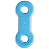 Correas EMA azul 20 mm para ajuste cómodo toda la noche.