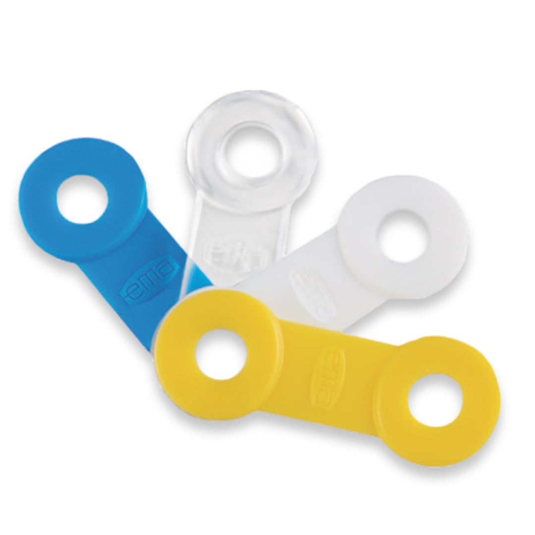 EMA azul con ajuste preciso y duradero para mayor comodidad.