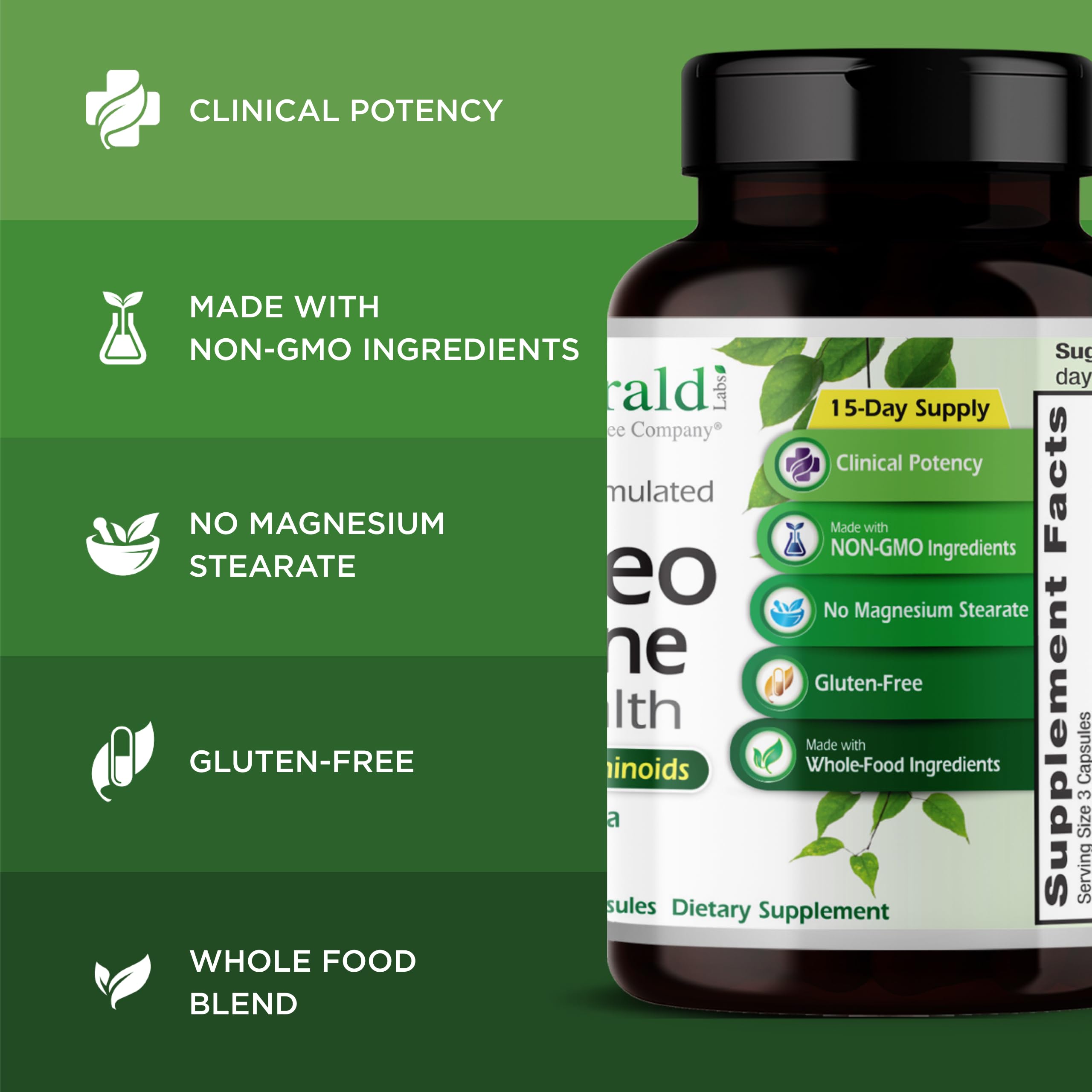 EMERALD LABS Osteo: dosis diaria para soporte inmunológico y óseo