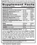 Etiqueta vegana de Emerald Labs B-Healthy, garantía de producto apto para veganos.