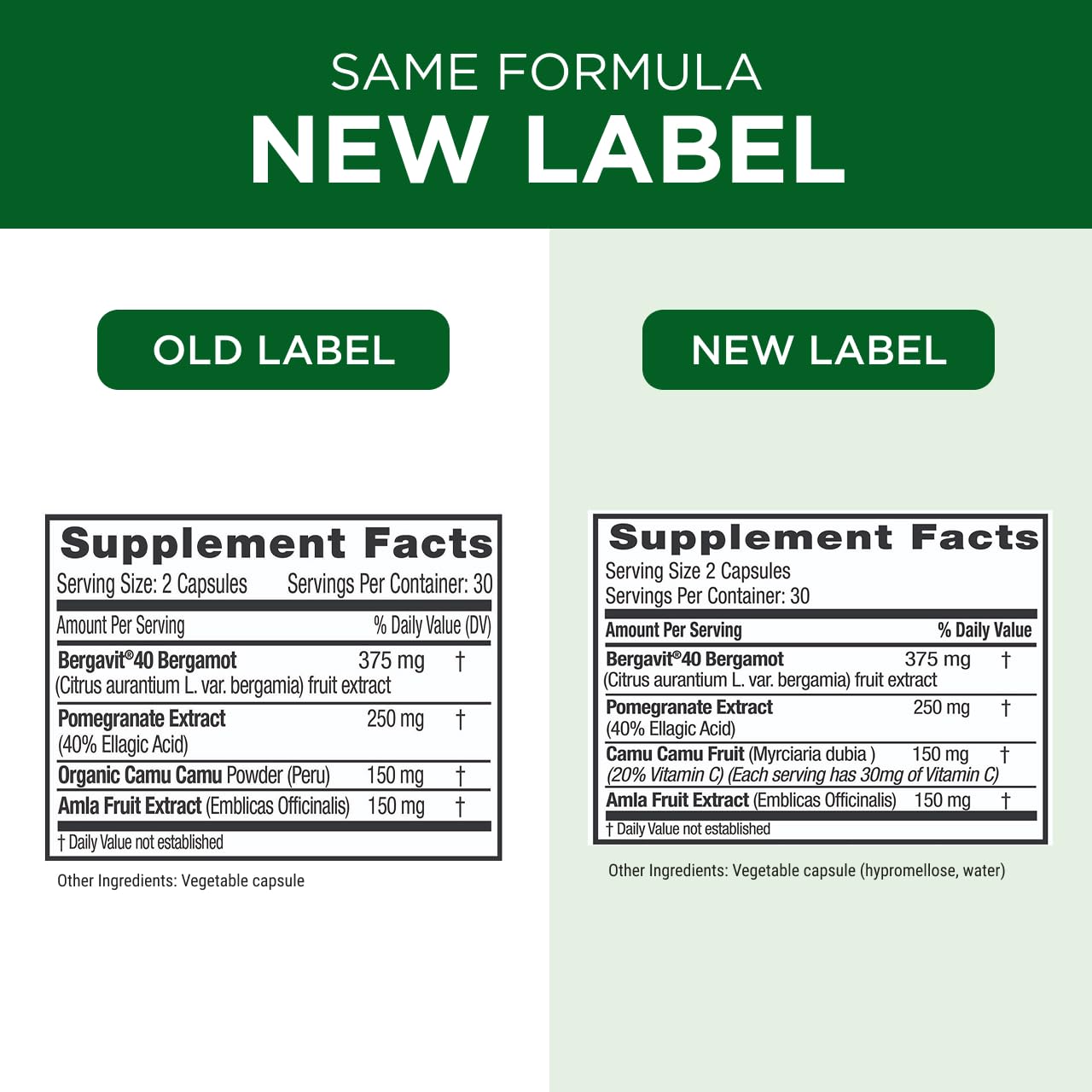 EMERALD LABS Bergamot+ botella en mesa para uso diario