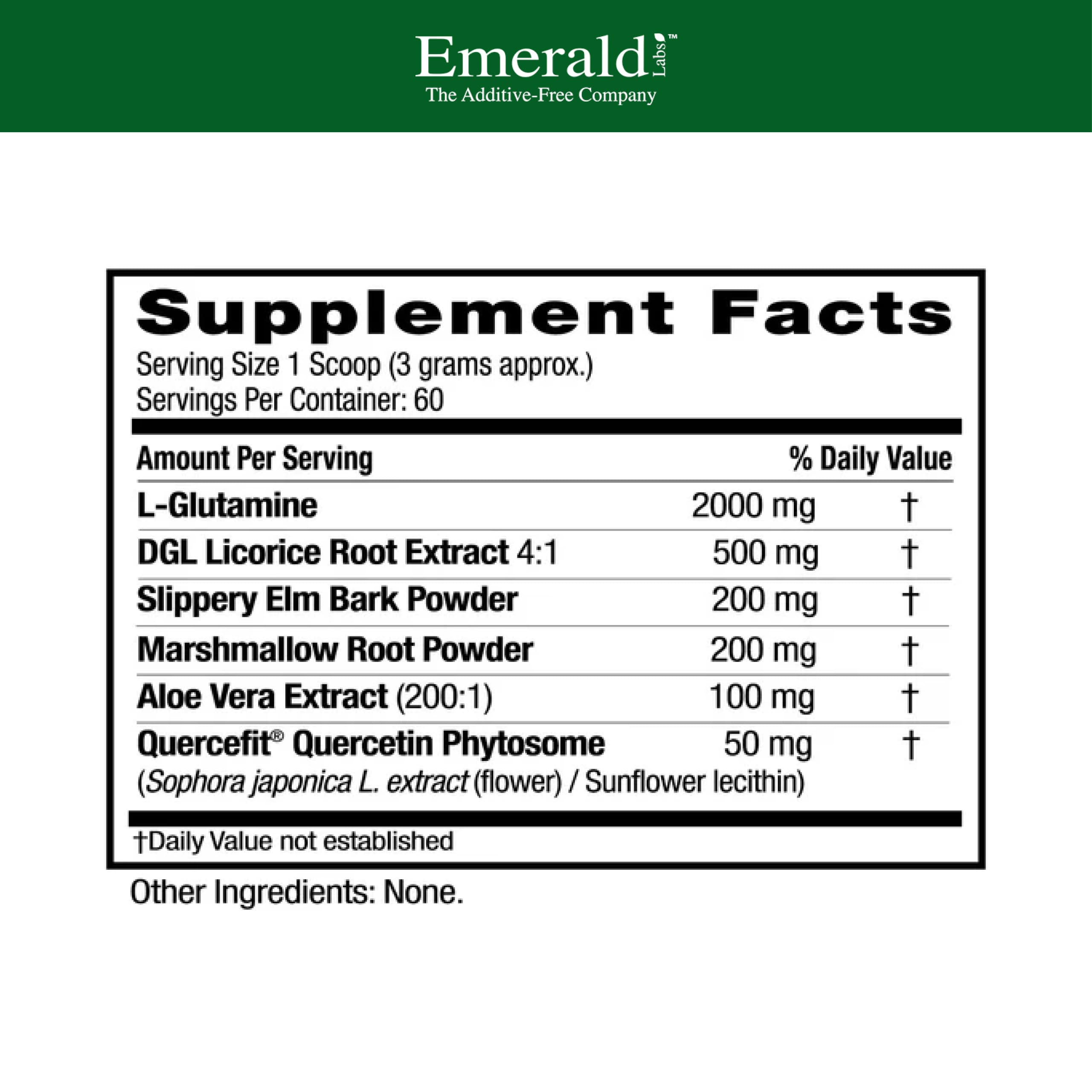 Emerald Labs, cápsulas digestivas con regaliz DGL para la mucosa intestinal.