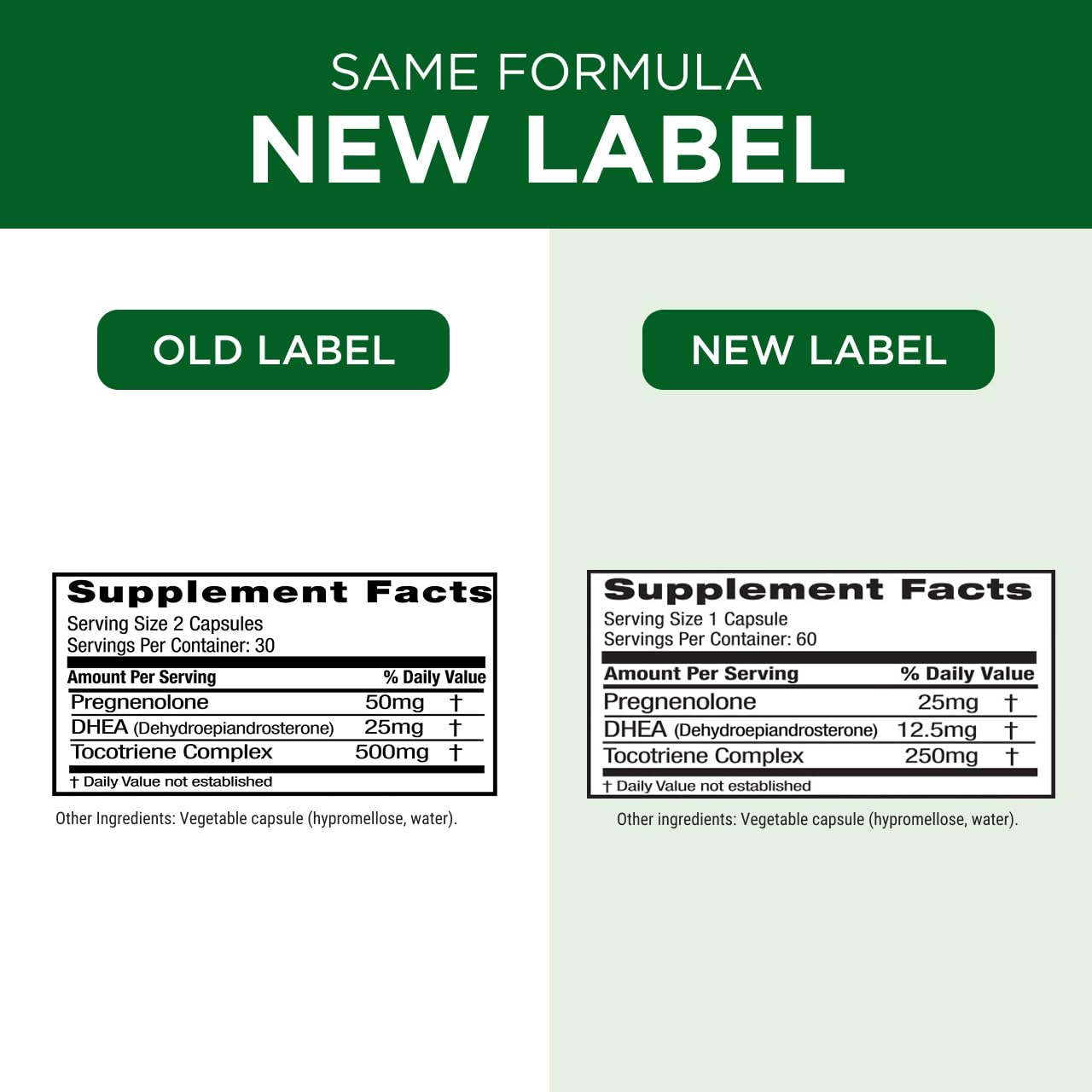 Emerald Labs cápsulas vegetales listas para tomar diariamente.