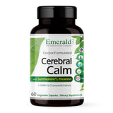 Emerald Labs Cerebral Calm, botella de cápsulas vegetariano, apoyo diario para la calma.