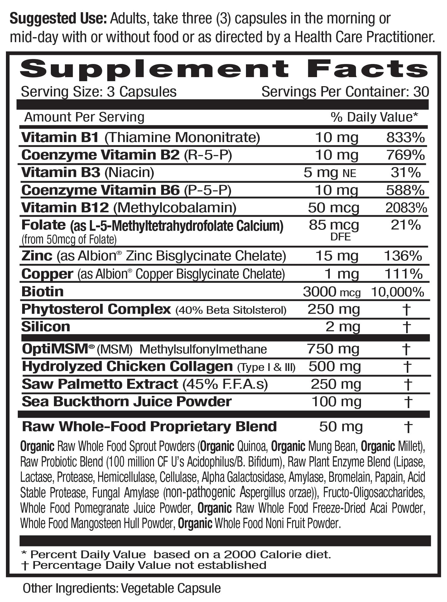 EMERALD LABS Colágeno Hidrolizado, enfoque en cabello saludable y brillo