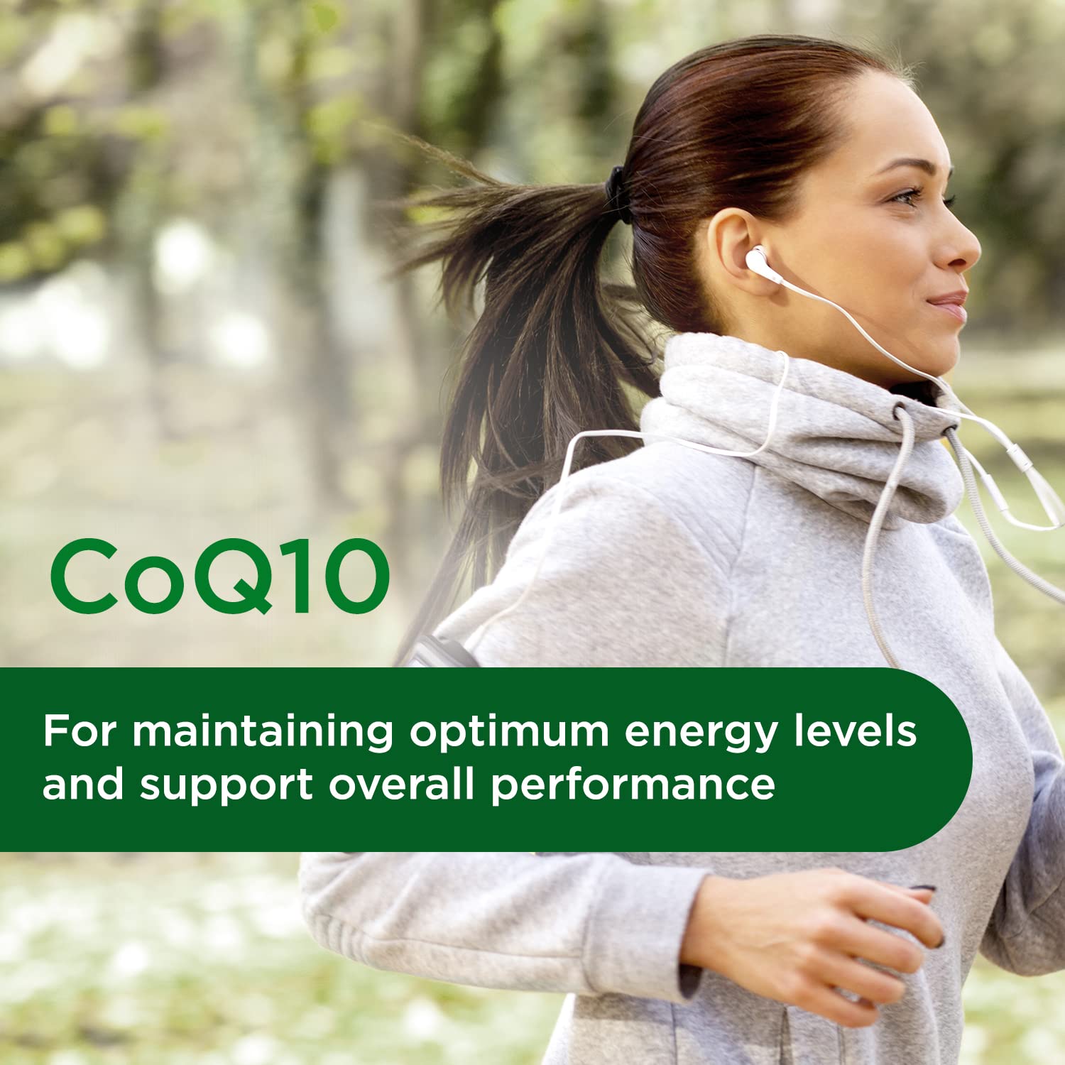 EMERALD LABS CoQ10 200 mg — etiqueta clara con vitamina E de girasol