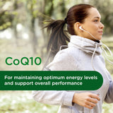 EMERALD LABS CoQ10 200 mg — etiqueta clara con vitamina E de girasol