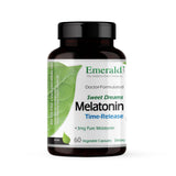Caja de Emerald Labs Dulces Sueños Melatonina para comprender tamaño y uso