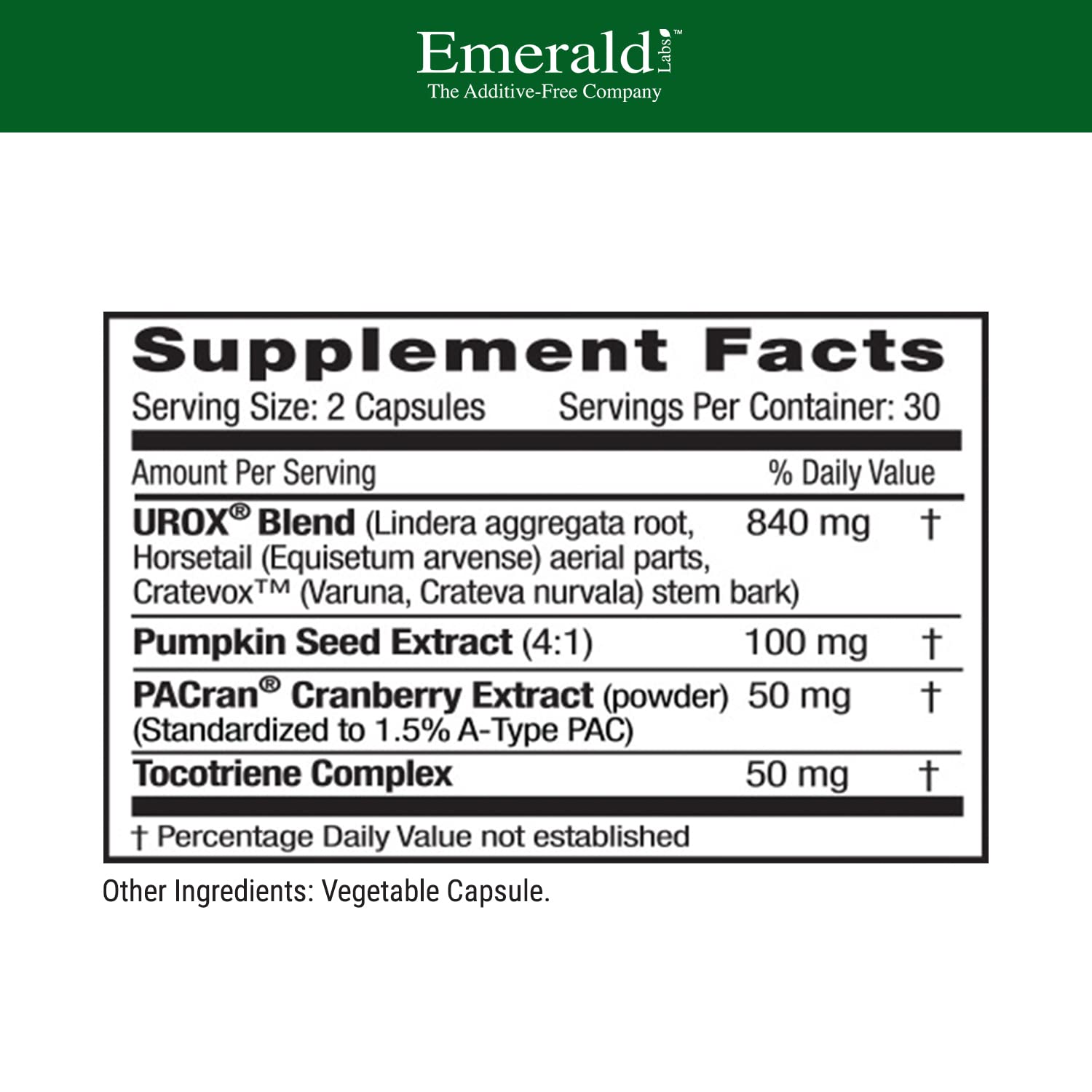 Emerald Labs extracto de semillas de calabaza, apoyo a la salud de la vejiga.