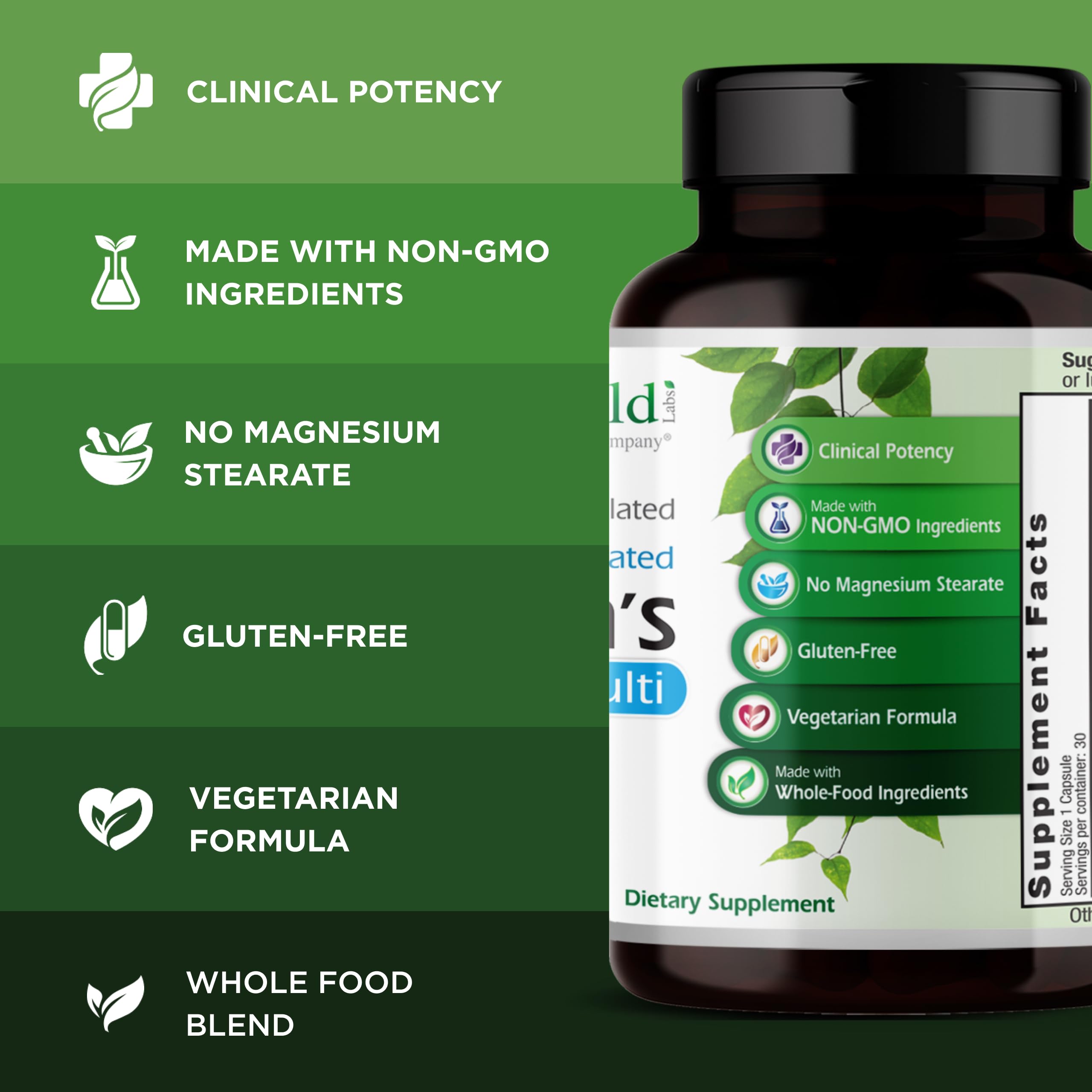 EMERALD LABS formas de nutrientes biodisponibles, sin alérgenos