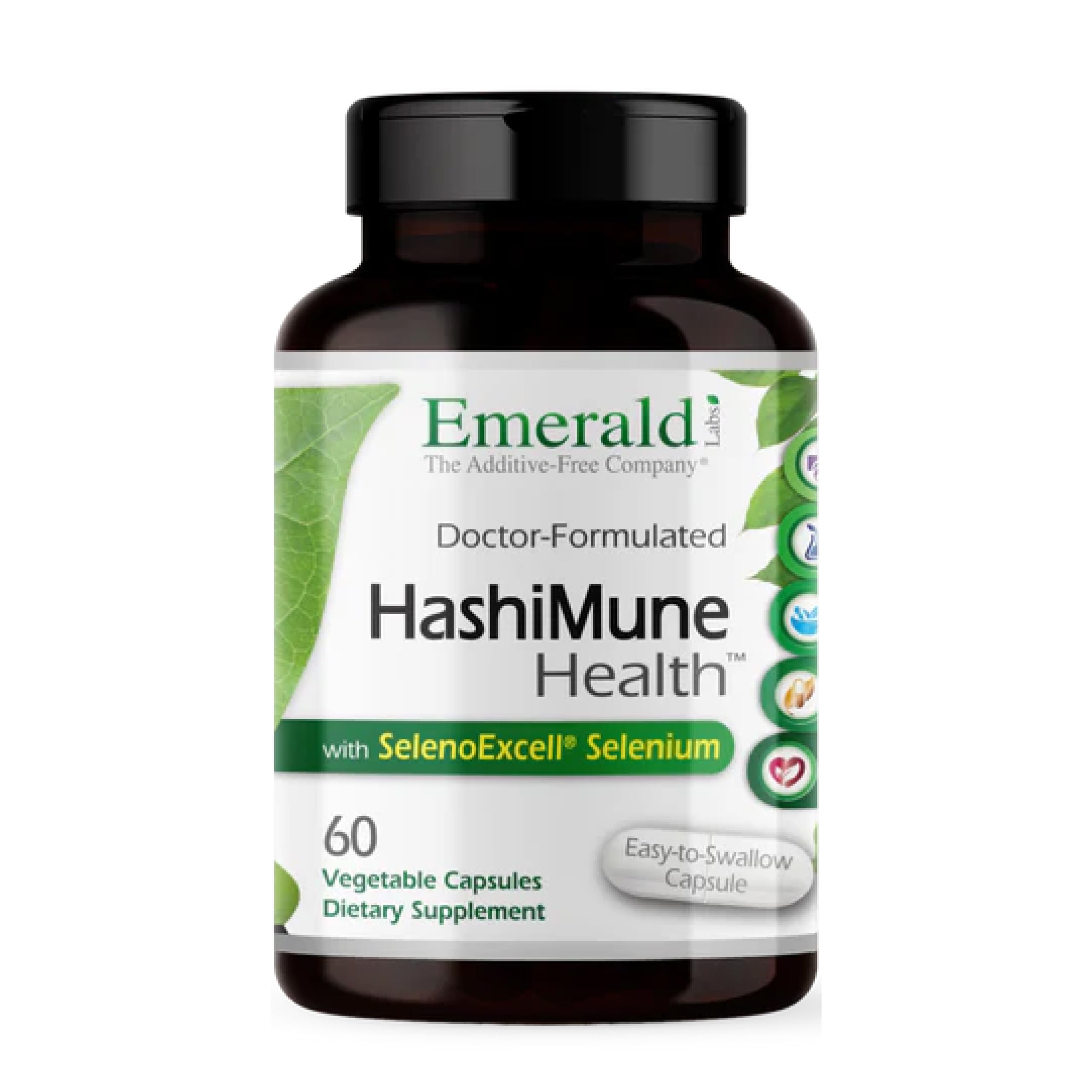 Emerald Labs HashiMune Health: botella de cápsulas veganas para apoyo inmunitario