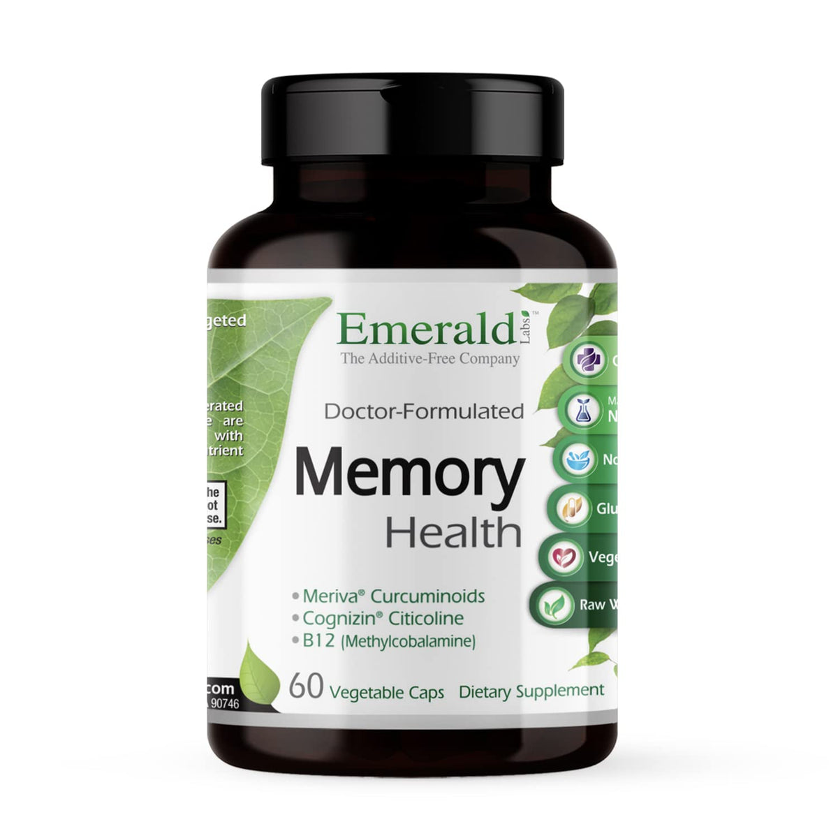 EMERALD LABS Memory Health: cápsulas para apoyo de memoria y concentración diaria.