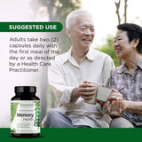 EMERALD LABS Memory Health: dorso del frasco con indicaciones de uso.