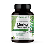 Emerald Labs Meriva Turmeric Plus en bote, posible apoyo a articulaciones y movilidad diaria.