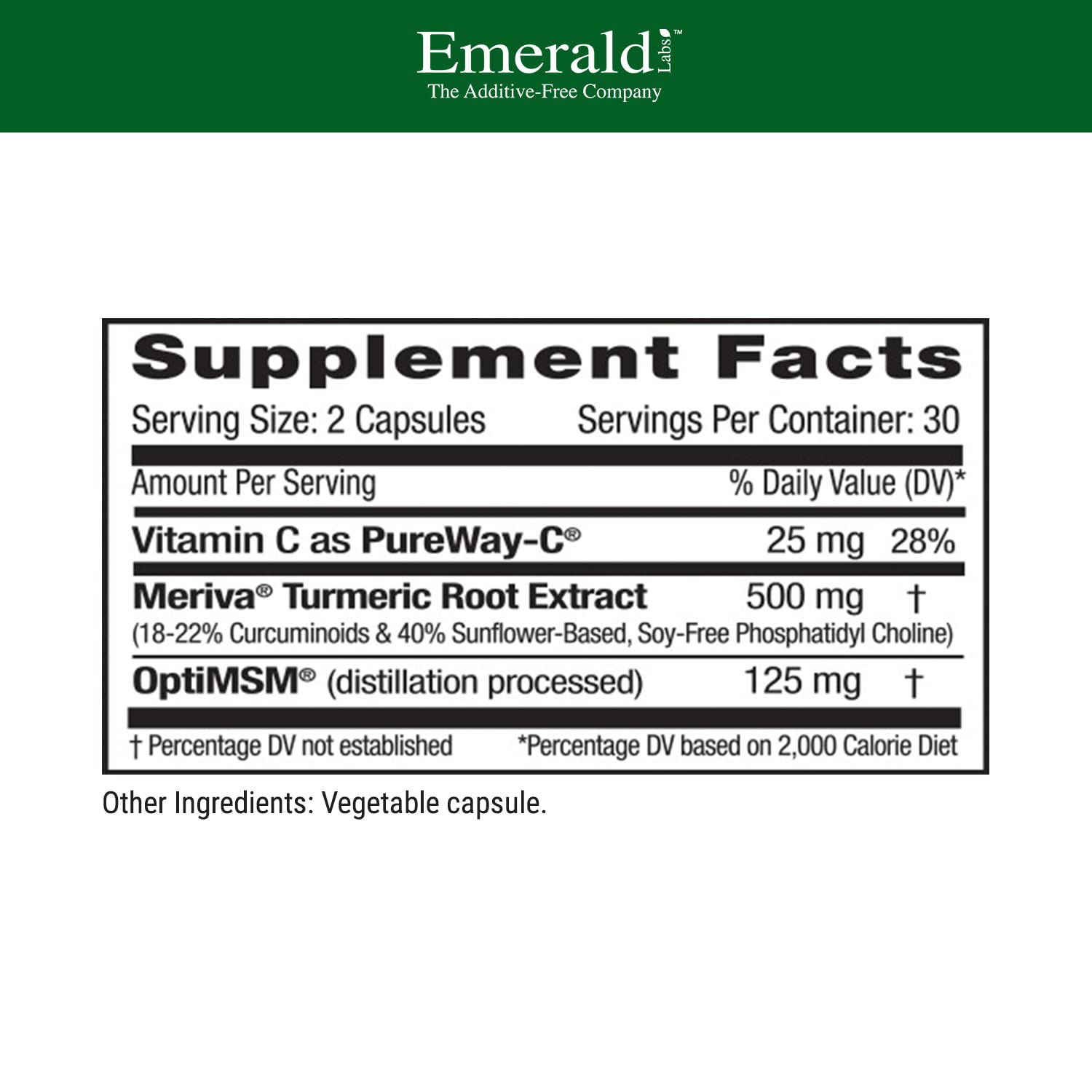 Meriva Turmeric Plus cápsulas vegetales, opción vegana para apoyo inmunológico y movilidad.