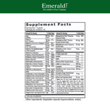 EMERALD LABS cápsulas del multivitamínico para mujer, lista para consumo diario.