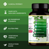 Frasco EMERALD LABS en mano para uso diario sencillo.