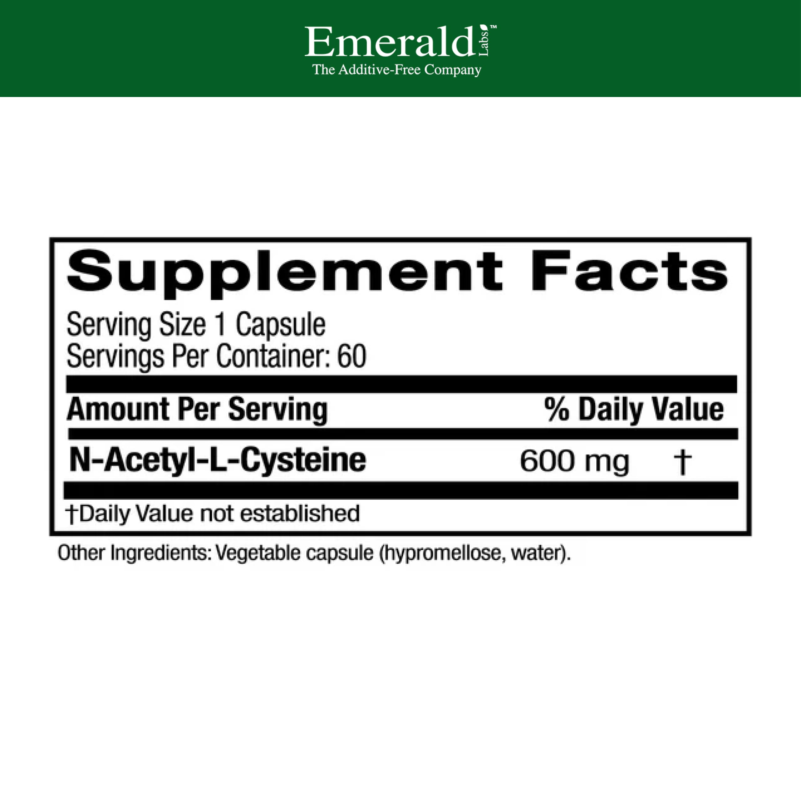 N-acetil-L-cisteína 600 mg cápsulas vegetales: detalle de textura y tamaño