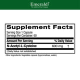 N-acetil-L-cisteína 600 mg cápsulas vegetales: detalle de textura y tamaño