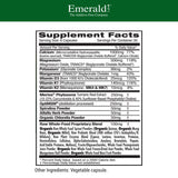 Emerald Labs Osteolab: botella con 180 cápsulas para uso diario.