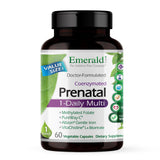 Emerald Labs Prenatal: bote de cápsulas vegetales para apoyo nutricional durante el embarazo