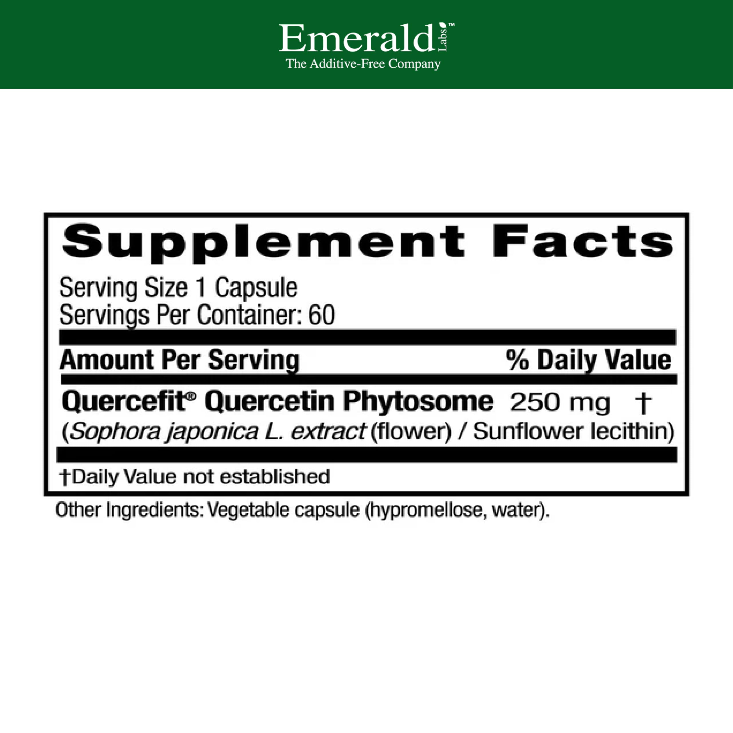 Emerald Labs Quercetina Fitósoma - cápsulas para uso diario