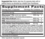 EMERALD LABS Reflux Health, enfoque en DGL y regaliz para molestias digestivas