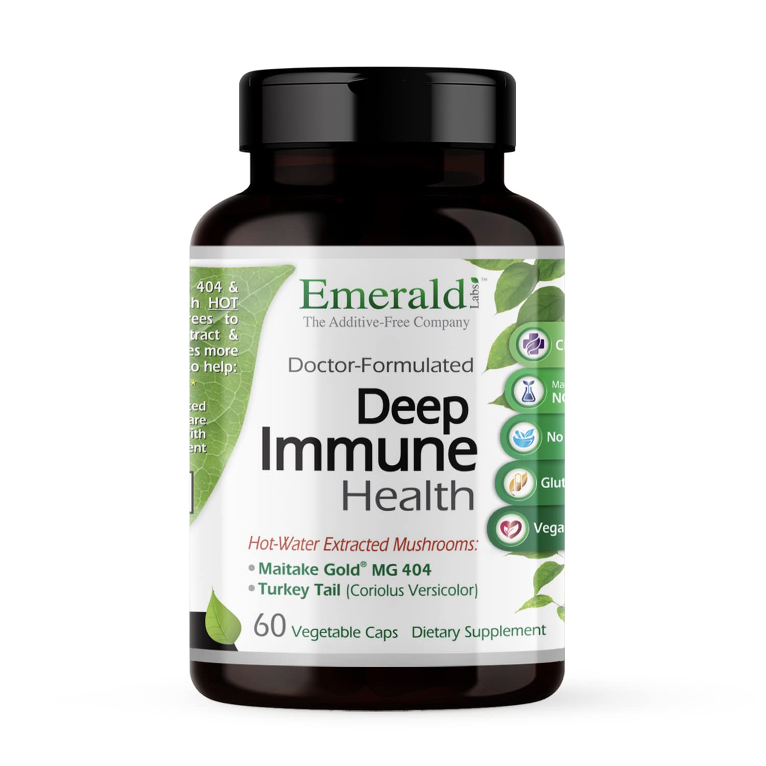 EMERALD LABS S Deep Immune Health, bote de cápsulas para apoyo inmunológico diario.
