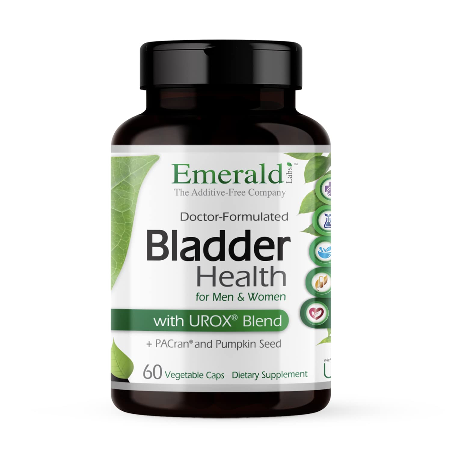 Emerald Labs Bladder Health con arándano, posible apoyo urinario.