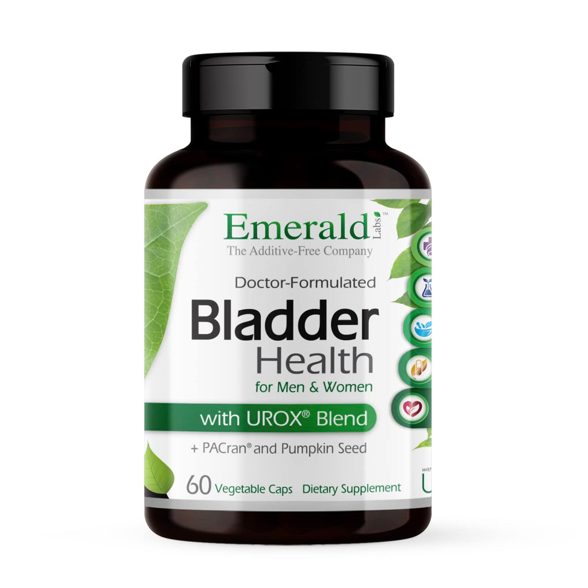 Emerald Labs Bladder Health con arándano, posible apoyo urinario.