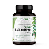 EMERALD LABS Setria L-Glutathione: botella de cápsulas para apoyo inmunitario diario.