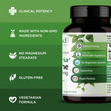 EMERALD LABS Setria L-Glutathione: cápsulas en vaso, dosis diaria fácil.