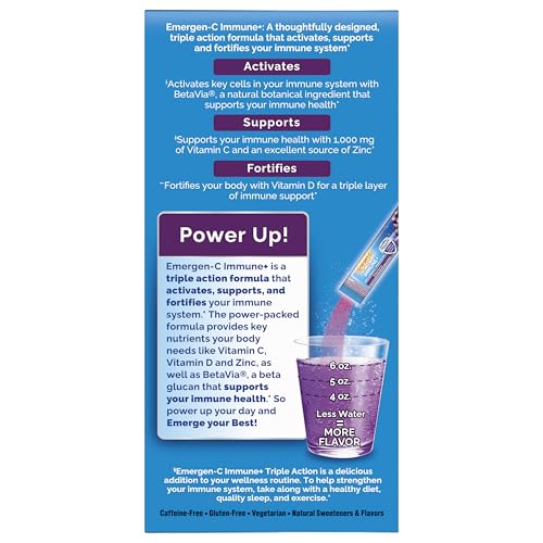 Emergen-C Immune+ botanicos naturales para bienestar.
