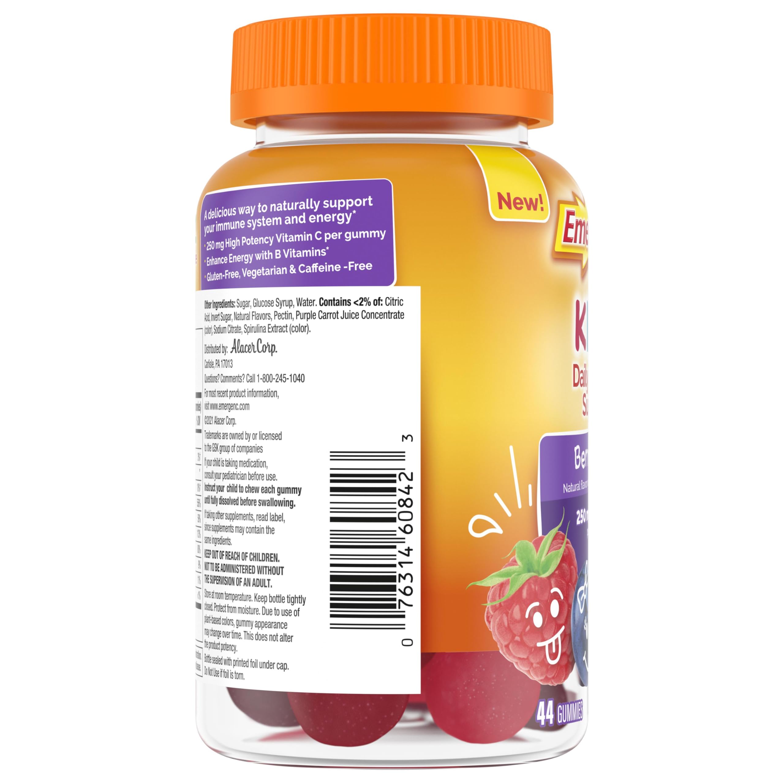 Emergen-C Kidz, uso seguro bajo supervisión de un adulto.