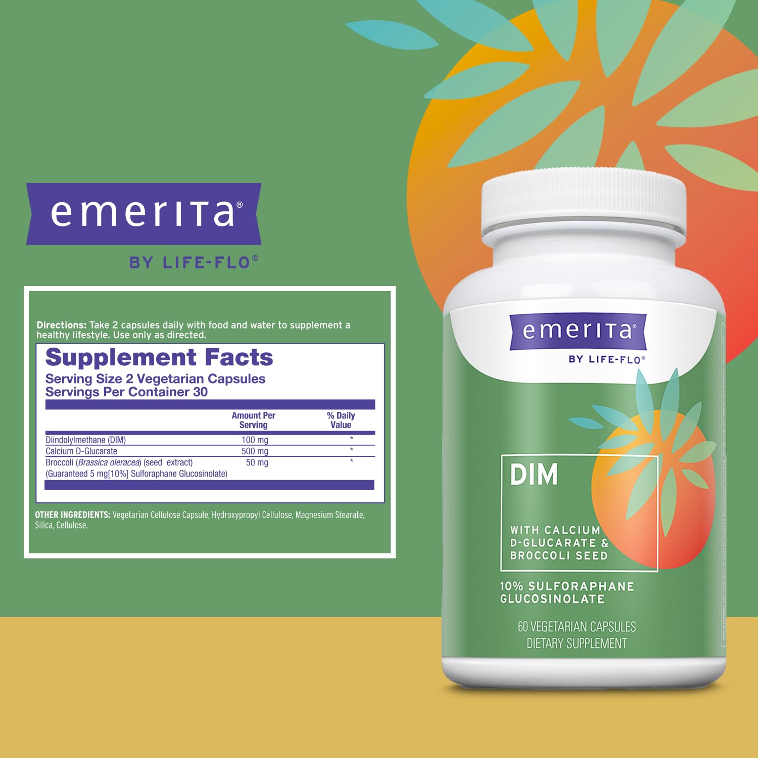Emerita Life-flo DIM 100mg: dosis clara en fórmula DIM
