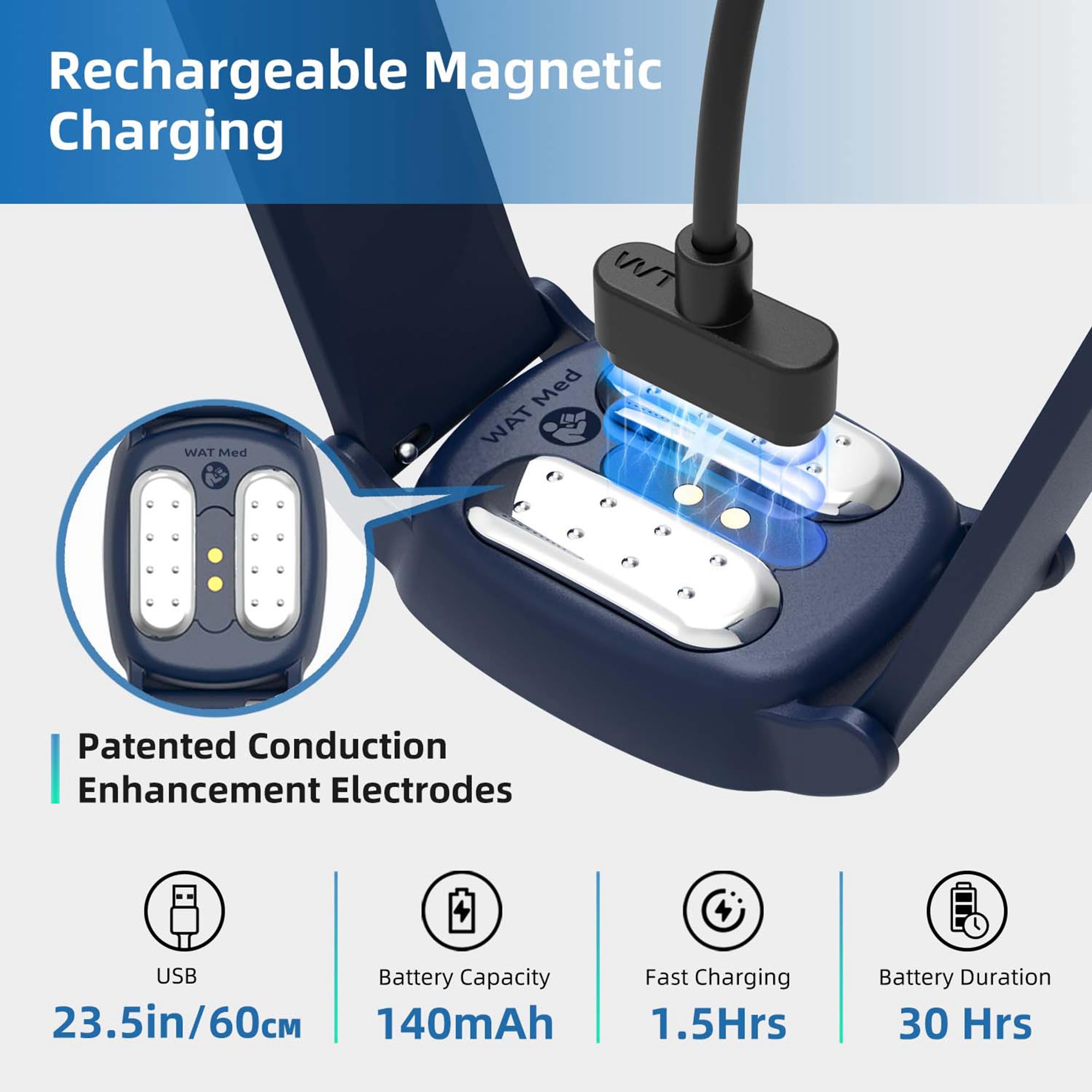 Bateria recargable de EmeTerm Explore para largas sesiones
