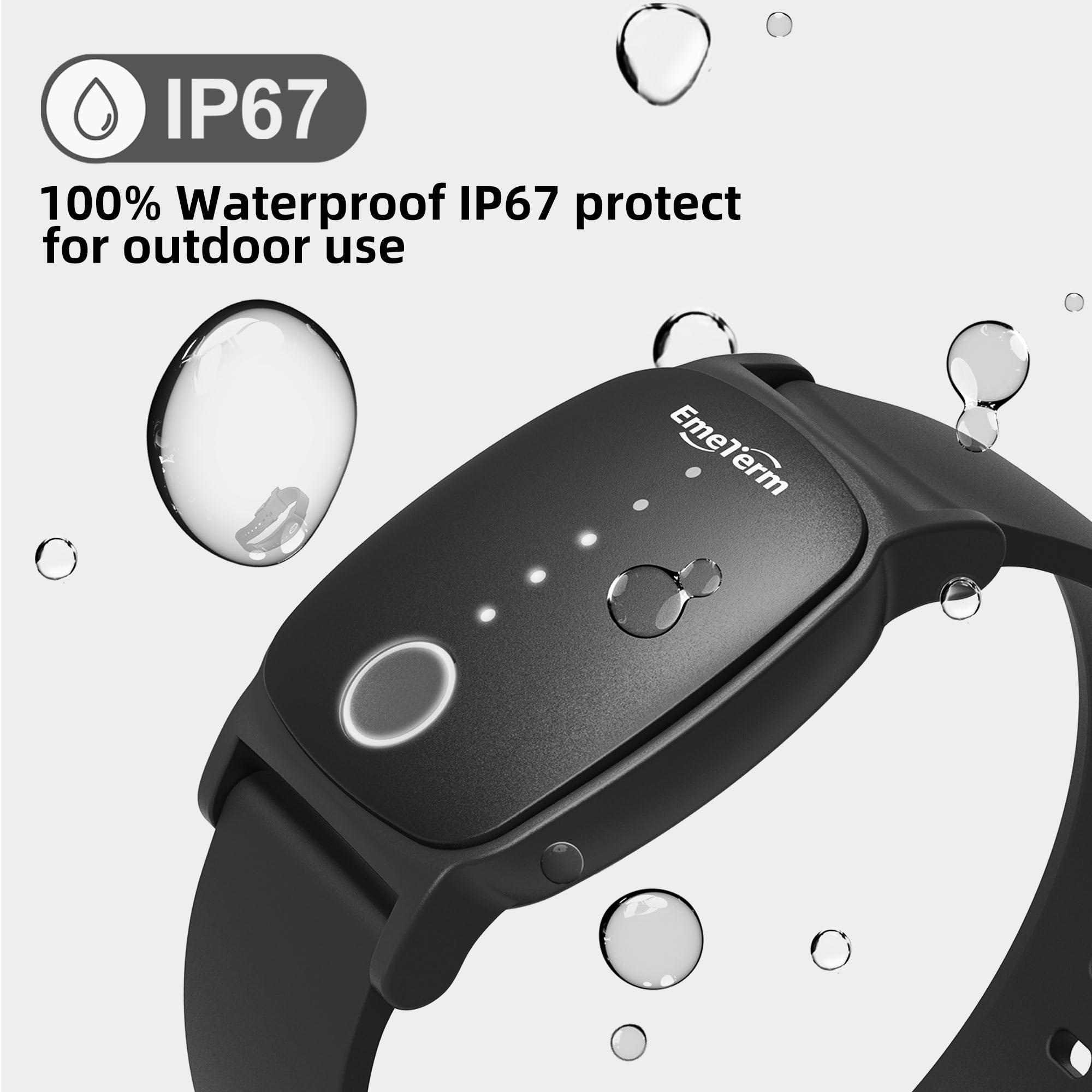 Pulsera EmeTerm Explore con diseño Galaxy, cómodo para uso diario.