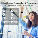 Cinco niveles de intensidad para controlar náuseas con EmeTerm Fashion.