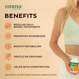 Empaque de Emma con 60 cápsulas para uso mensual
