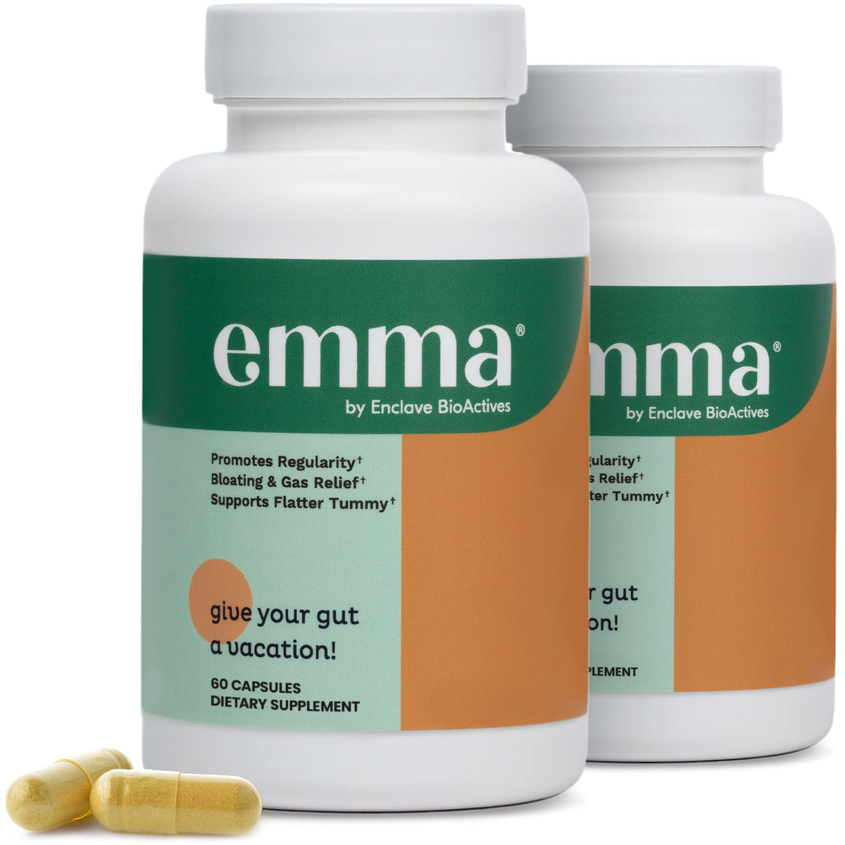Emma Suplemento Salud Digestiva: caja del producto lista para comenzar tu rutina.