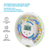 EMP EZIMEDPIL incluye alertas sonoras y visuales para recordar tomas puntuales.