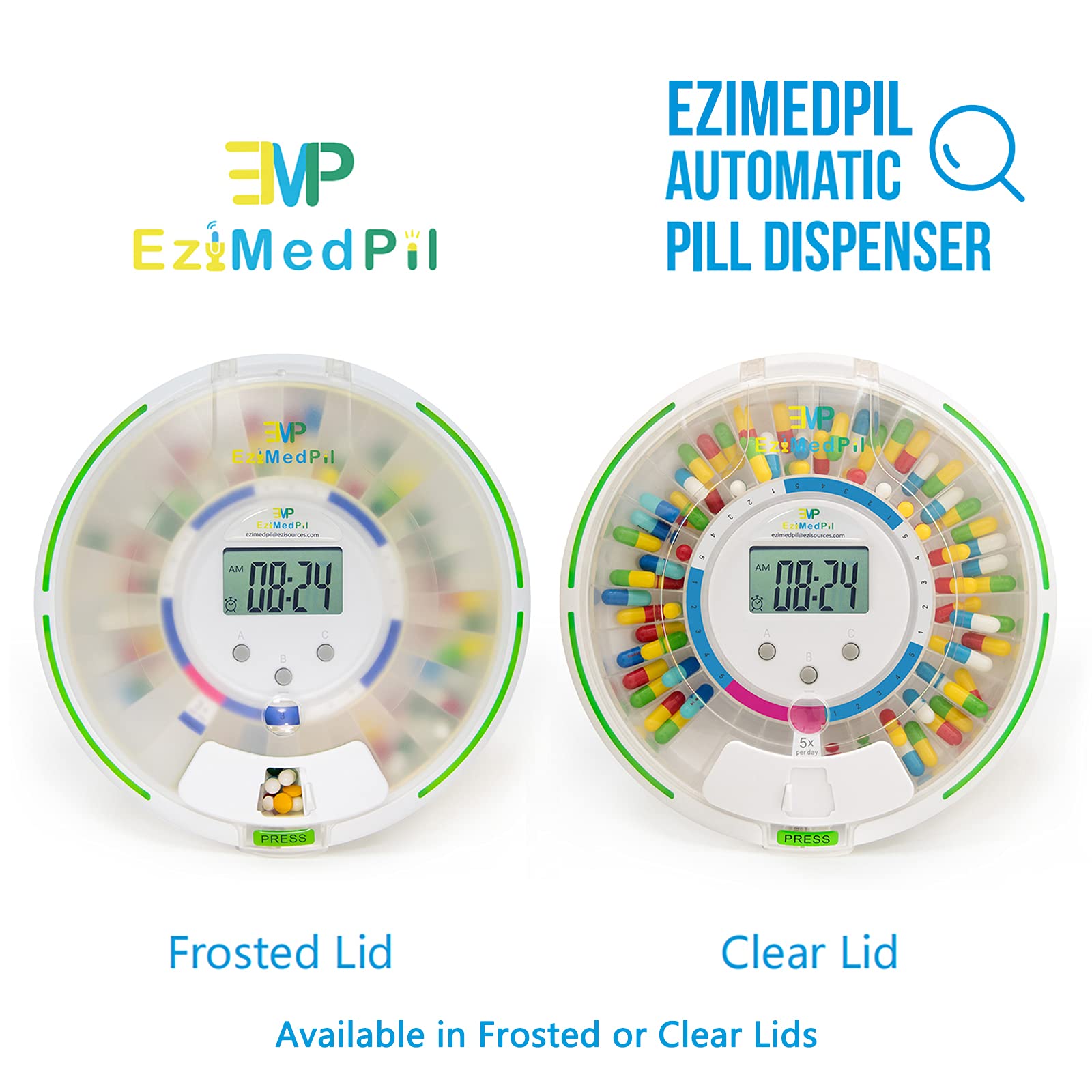 EMP EZIMEDPIL muestra lectura clara gracias a su pantalla de lectura fácil.