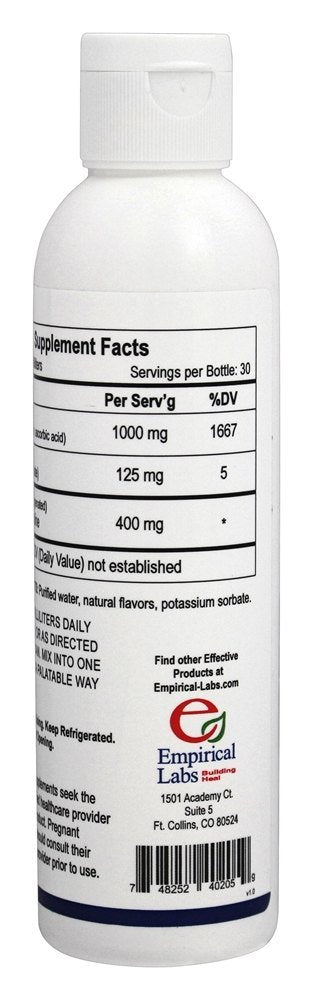 Empirical Labs Liposomal Vitamina C mezcla en jugo y conserva calidad