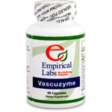 Frasco de Vascuzyme de Empirical Labs con cápsulas para apoyo digestivo.