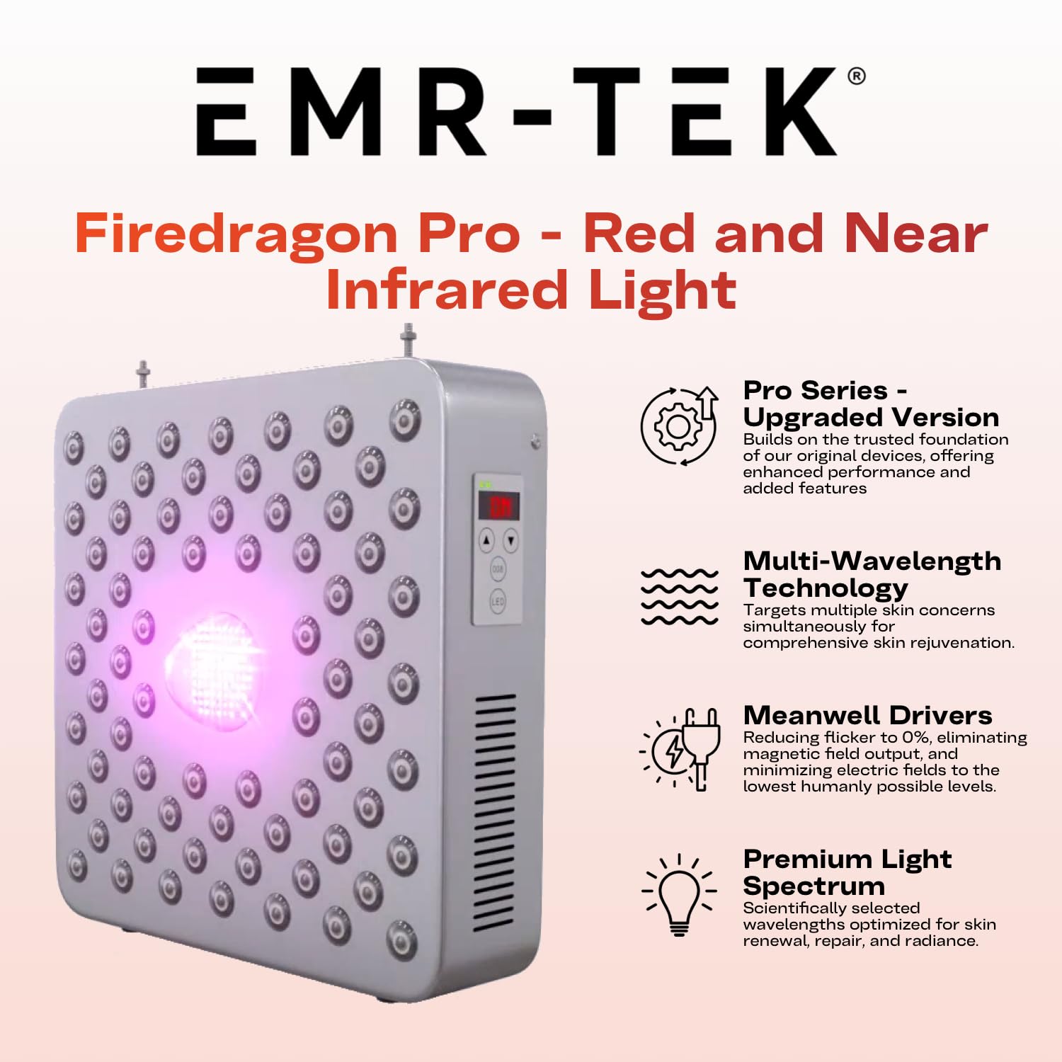 EMR-TEK Firedragon Pro uso doméstico seguro para bienestar diario.