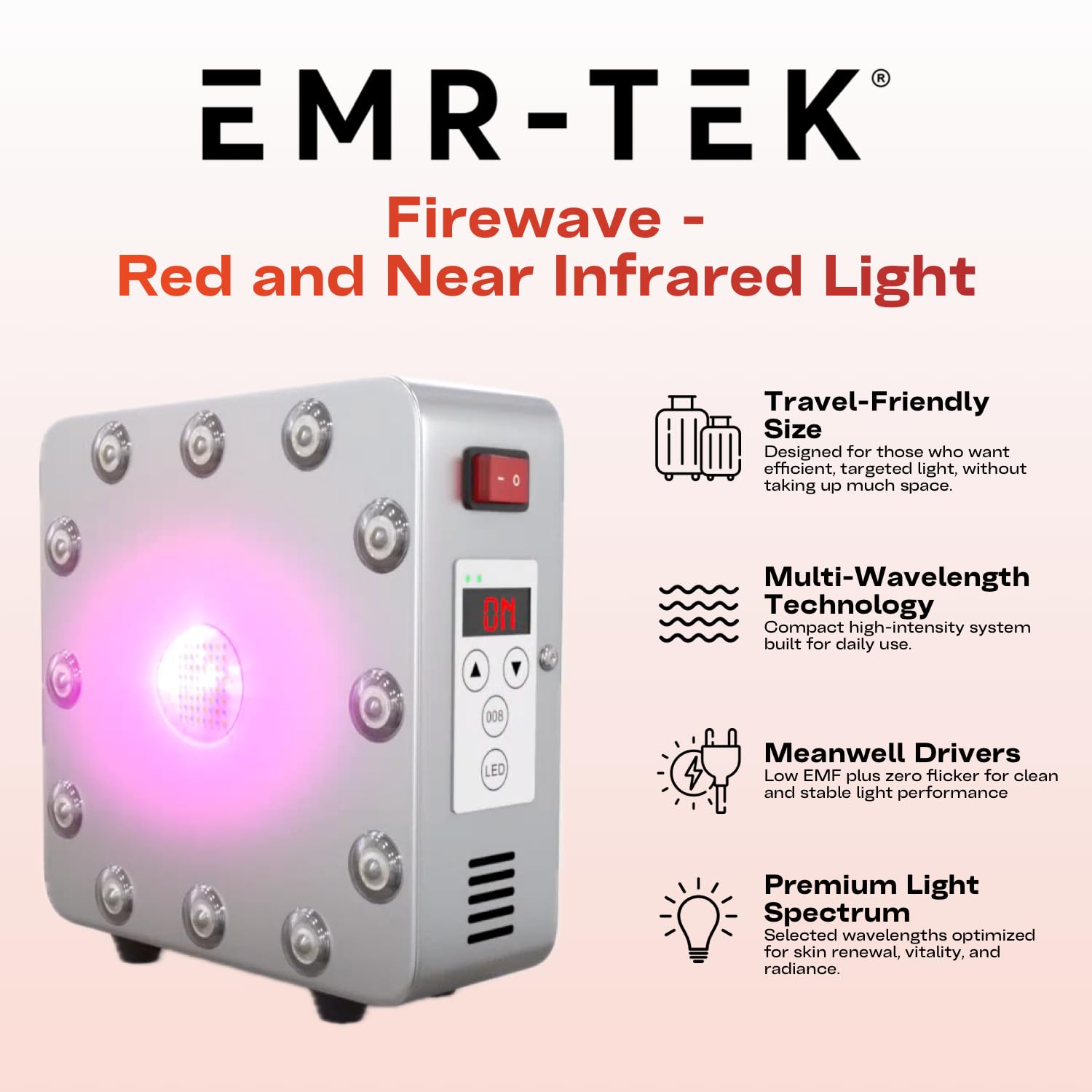EMR-TEK Firewave cobertura superficial para piel radiante